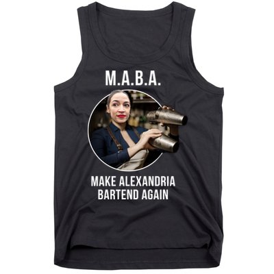 M.A.B.A. Alexandria Ocasio-Cortez Bartend Again Tank Top