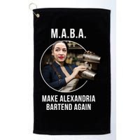 M.A.B.A. Alexandria Ocasio-Cortez Bartend Again Golf Towel