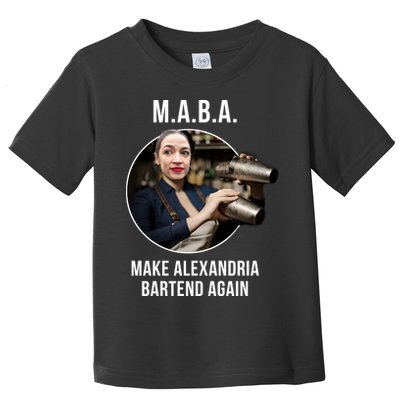 M.A.B.A. Alexandria Ocasio-Cortez Bartend Again Toddler T-Shirt
