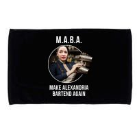 M.A.B.A. Alexandria Ocasio-Cortez Bartend Again Microfiber Hand Towel