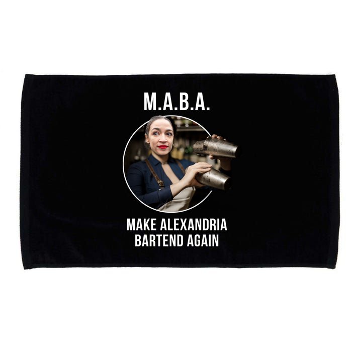 M.A.B.A. Alexandria Ocasio-Cortez Bartend Again Microfiber Hand Towel