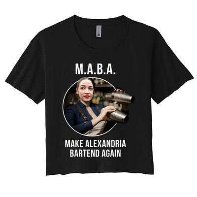 M.A.B.A. Alexandria Ocasio-Cortez Bartend Again Crop Top