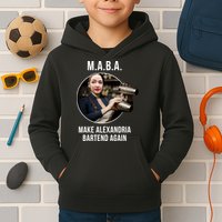 M.A.B.A. Alexandria Ocasio-Cortez Bartend Again Kids Hoodie