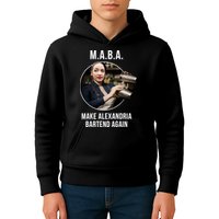 M.A.B.A. Alexandria Ocasio-Cortez Bartend Again Kids Hoodie