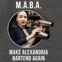 M.A.B.A. Alexandria Ocasio-Cortez Bartend Again Vector Backpack