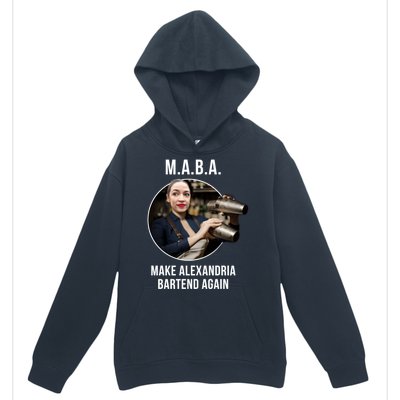 M.A.B.A. Alexandria Ocasio-Cortez Bartend Again Urban Pullover Hoodie