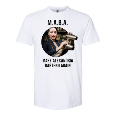 M.A.B.A. Alexandria Ocasio-Cortez Bartend Again Softstyle CVC T-Shirt