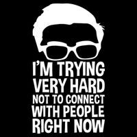 'm Trying Very Hard Not To Connect With People Right Now Cropped Pullover Crew