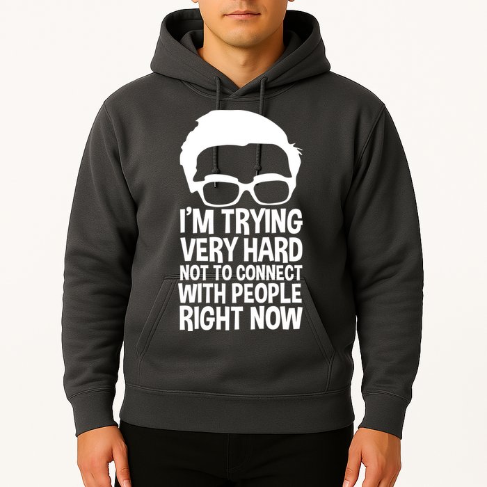 'm Trying Very Hard Not To Connect With People Right Now Hoodie
