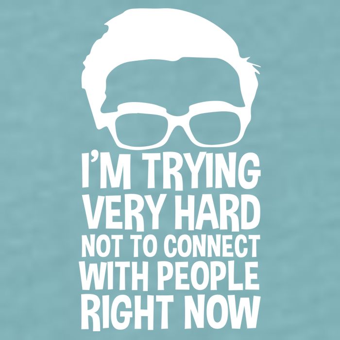 'm Trying Very Hard Not To Connect With People Right Now Sueded Cloud Jersey T-Shirt