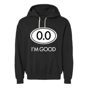 Marathon 0.0 Circle No Thanks Funny Graphic Garment-Dyed Fleece Hoodie