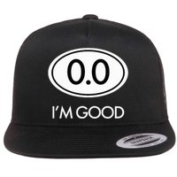 Marathon 0.0 Circle No Thanks Funny Graphic Flat Bill Trucker Hat