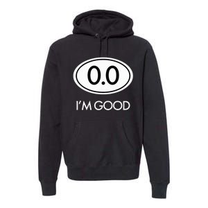 Marathon 0.0 Circle No Thanks Funny Graphic Premium Hoodie