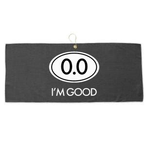 Marathon 0.0 Circle No Thanks Funny Graphic Large Microfiber Waffle Golf Towel