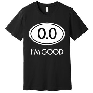 Marathon 0.0 Circle No Thanks Funny Graphic Premium T-Shirt