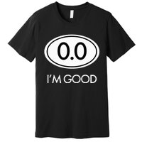 Marathon 0.0 Circle No Thanks Funny Graphic Premium T-Shirt