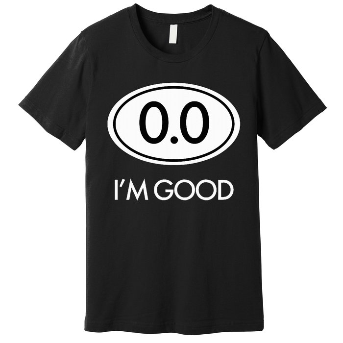 Marathon 0.0 Circle No Thanks Funny Graphic Premium T-Shirt