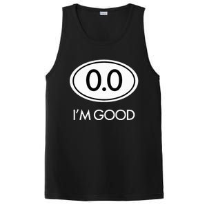 Marathon 0.0 Circle No Thanks Funny Graphic PosiCharge Competitor Tank