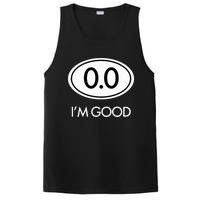 Marathon 0.0 Circle No Thanks Funny Graphic PosiCharge Competitor Tank