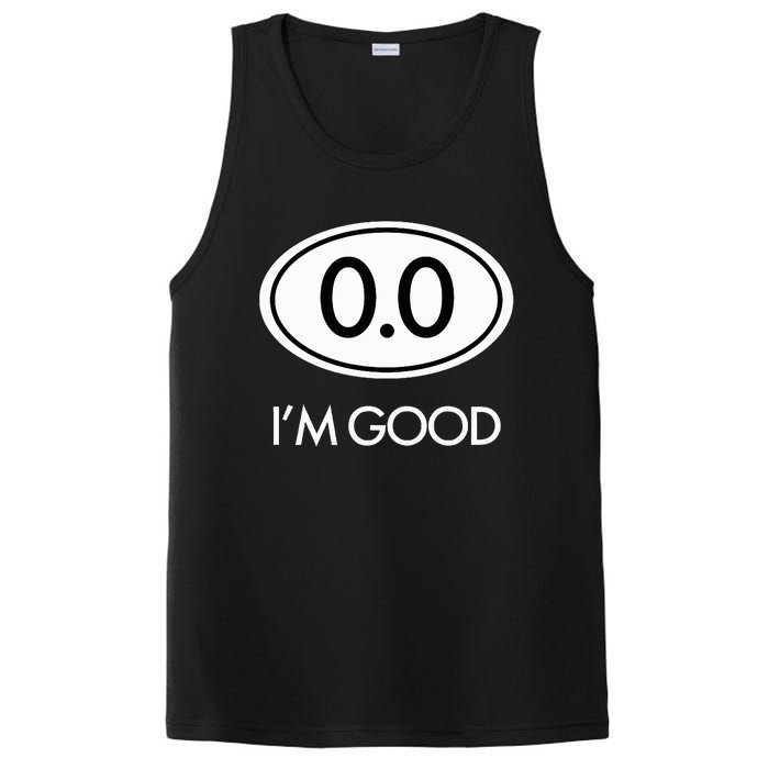 Marathon 0.0 Circle No Thanks Funny Graphic PosiCharge Competitor Tank