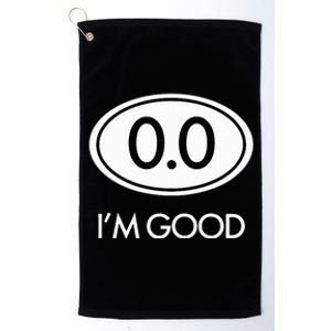 Marathon 0.0 Circle No Thanks Funny Graphic Platinum Collection Golf Towel