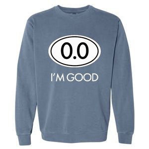 Marathon 0.0 Circle No Thanks Funny Graphic Garment-Dyed Sweatshirt