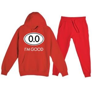 Marathon 0.0 Circle No Thanks Funny Graphic Premium Hooded Sweatsuit Set