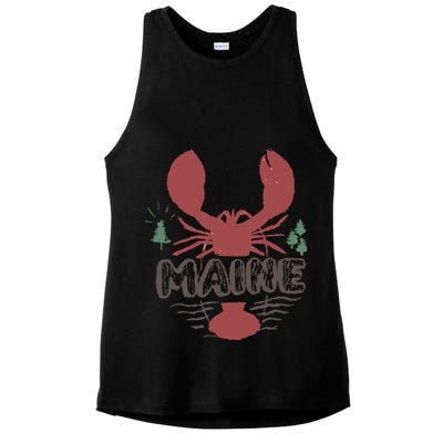 Maine 02 Ladies PosiCharge Tri-Blend Wicking Tank