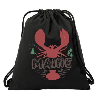 Maine 02 Drawstring Bag