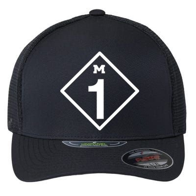 M1 Woodward Ave Sign Flexfit Unipanel Trucker Cap