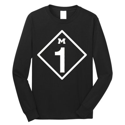 M1 Woodward Ave Sign Long Sleeve Shirt