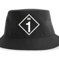 M1 Woodward Ave Sign Sustainable Bucket Hat