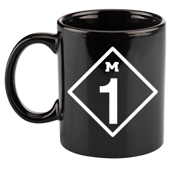 M1 Woodward Ave Sign 11oz C Handle Ceramic Mug