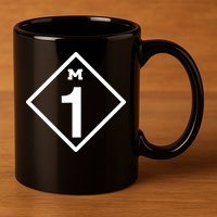 M1 Woodward Ave Sign 11oz C Handle Ceramic Mug