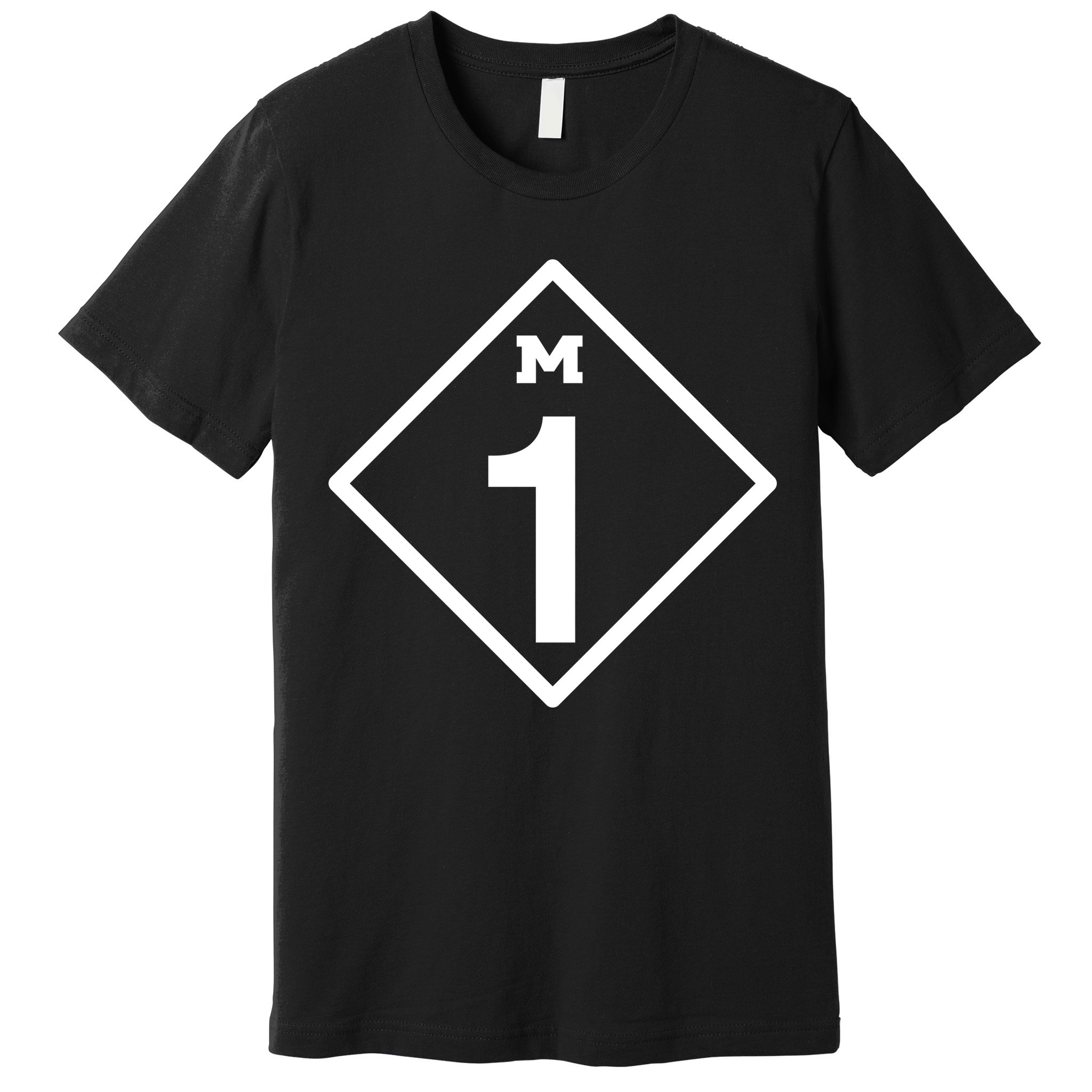 M1 Woodward Ave Sign Premium T-Shirt
