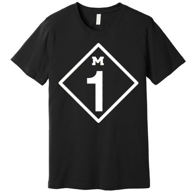 M1 Woodward Ave Sign Premium T-Shirt