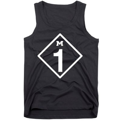 M1 Woodward Ave Sign Tank Top