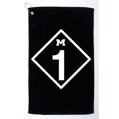 M1 Woodward Ave Sign Golf Towel