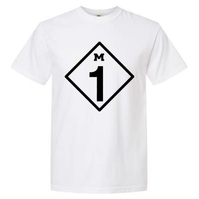 M1 Woodward Ave Sign Garment-Dyed Heavyweight T-Shirt