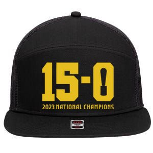 Michigan 15 0 Trophy 7 Panel Mesh Trucker Snapback Hat