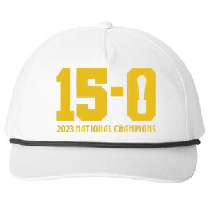 Michigan 15 0 Trophy Snapback Five-Panel Rope Hat