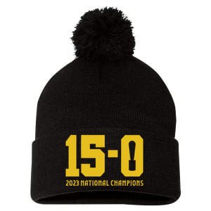 Michigan 15 0 Trophy Pom Pom 12in Knit Beanie