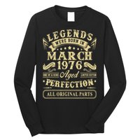 March 1976 47th Birthday Gift 47 Year Old Long Sleeve Shirt