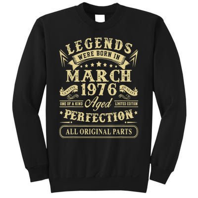 March 1976 47th Birthday Gift 47 Year Old Sweatshirt