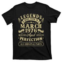 March 1976 47th Birthday Gift 47 Year Old T-Shirt