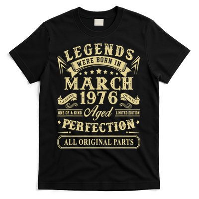 March 1976 47th Birthday Gift 47 Year Old T-Shirt