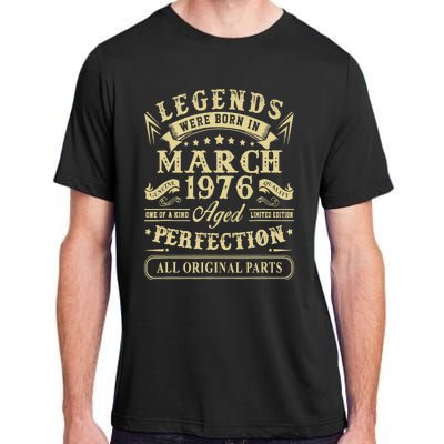 March 1976 47th Birthday Gift 47 Year Old Adult ChromaSoft Performance T-Shirt