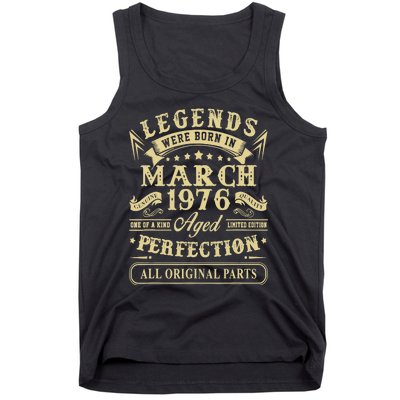 March 1976 47th Birthday Gift 47 Year Old Tank Top