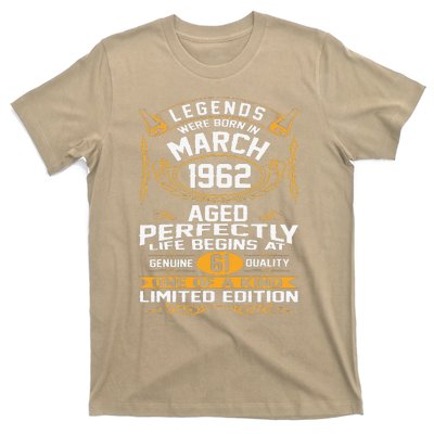 March 1962 61st Birthday Gift 61 Year Old Women Cute T-Shirt