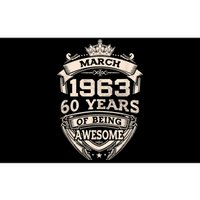 March 1963 60 Years Of Being Awesome 60th Birthday Bumper Sticker